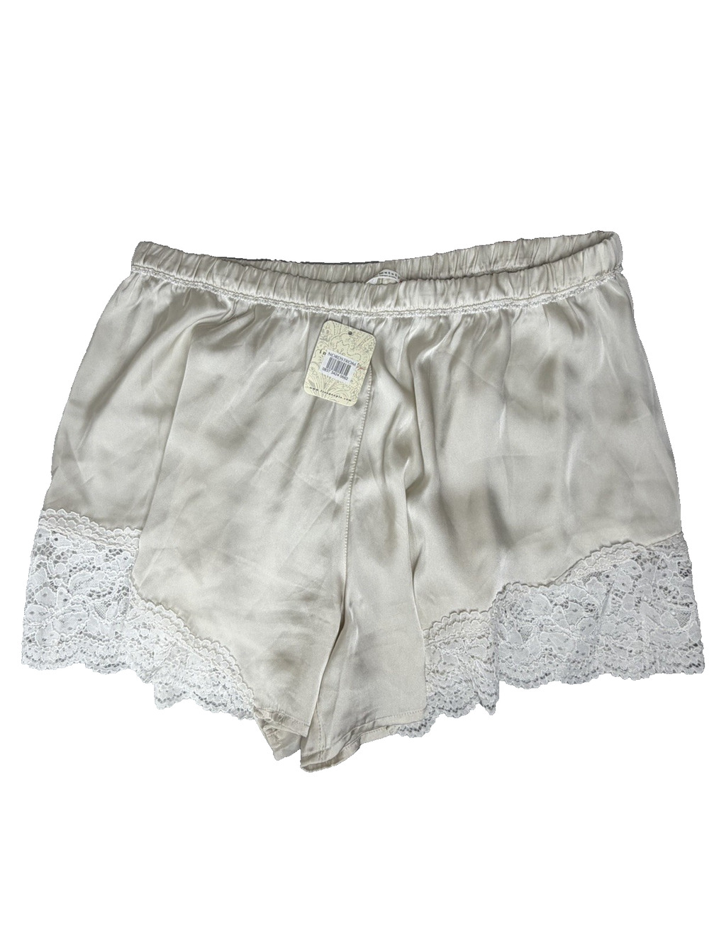 Free People Meet Me in the Middle Tap Shorts Womens M Champagne Lounge Romantic
